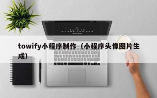 三亚towify小程序制作（小程序头像图片生成）